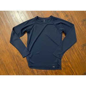 Patagonia Kids Capilene Midweight Crew Baselayer Blue Size Large
